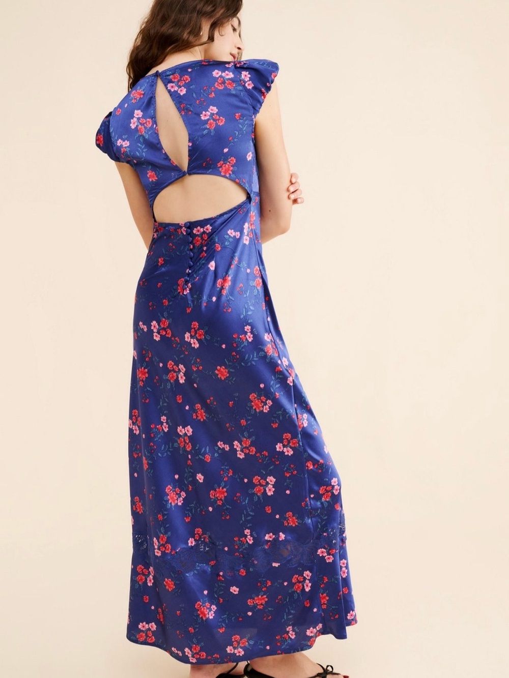 Free People Navy Butterfly Babe Maxi Dress - Picture 2 of 10